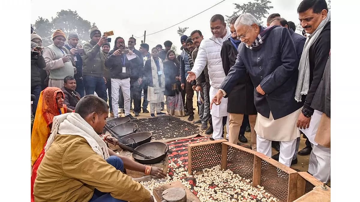 Nitish Kumar in Darbhanga