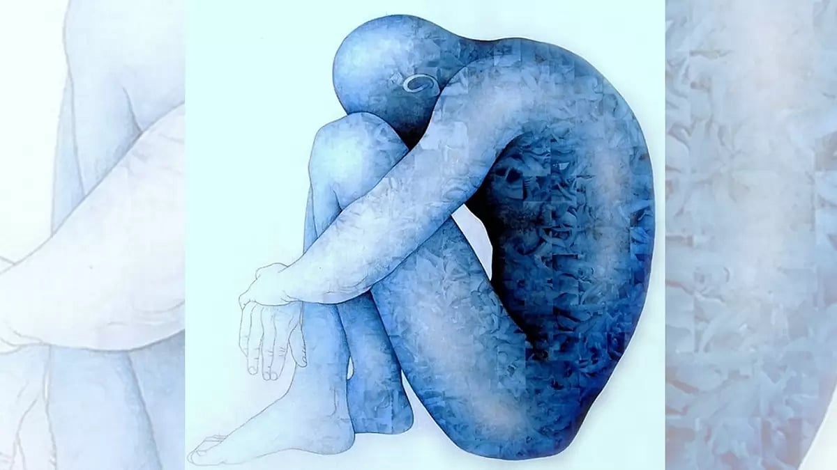Silent Conversations / 2013 / Acrylic on canvas / 26 x 27 inches
