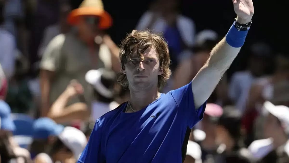 Rublev will now play either the Australian qualifier Max Purcell or Emil Ruusuvuori.