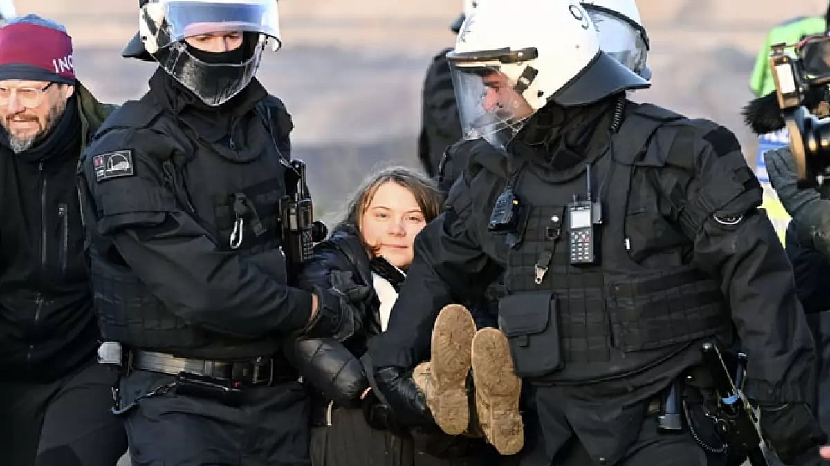 File Photo : Greta Thunberg, 22, has been in the crosshairs of the law several times for her climate activism and political views 