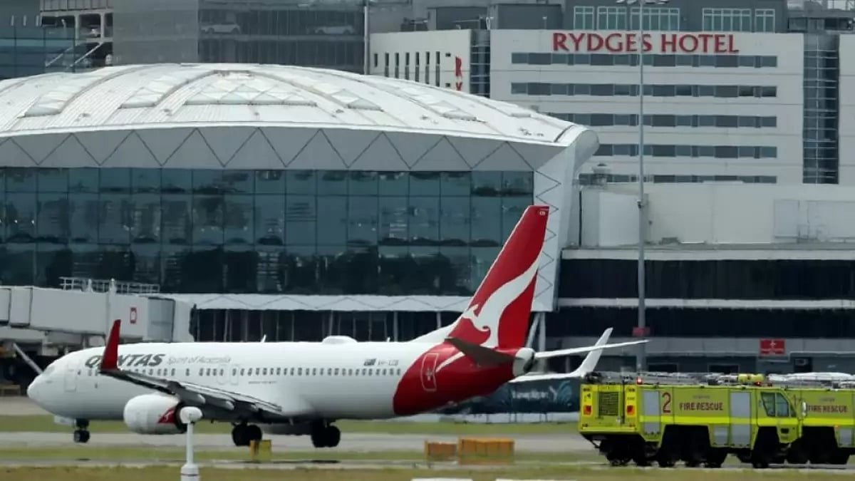 A representative image of Qantas Flight.