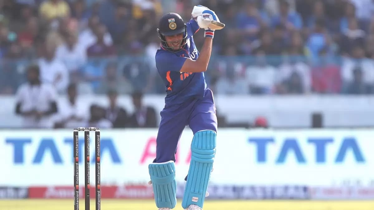 Gill's double century helped India post a commanding total of 349/8.