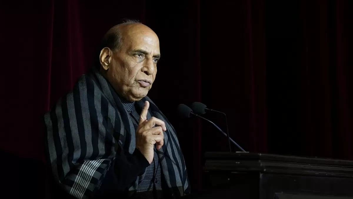 Rajnath at NCC Republic Day Parade camp
