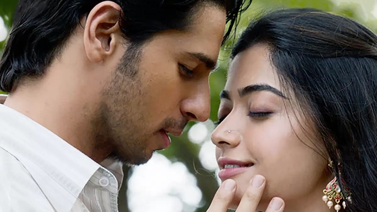 Sidharth Malhotra And Rashmika Mandanna In A Still From 'Mission Majnu'
