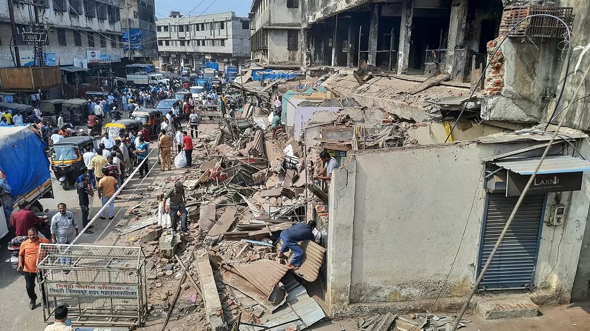 Building collapse in Thane.  - null