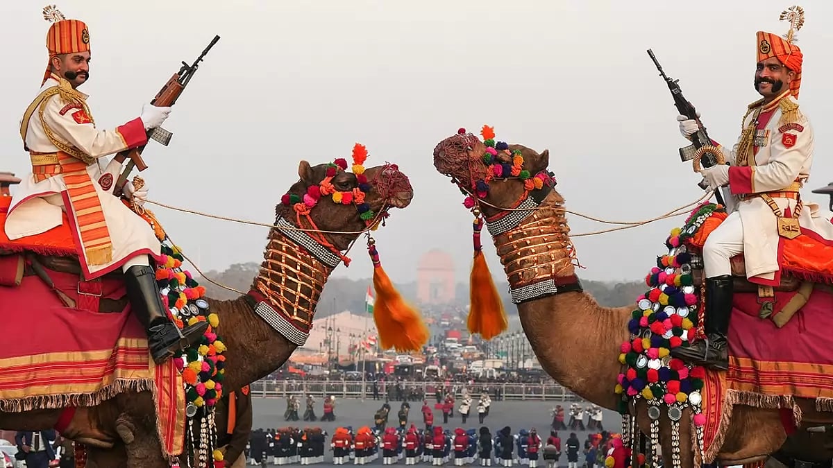 Rehearsal for Beating Retreat ceremony