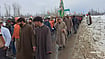 Kashmiris at Qazigund at Rahul Gandhi-led Congress partys Bharat Jodo Yatra
