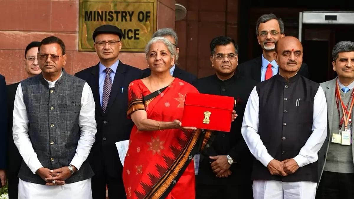 File PTI photo : Finance Minister Nirmala Sitharaman ahead of Budget 2023-24 