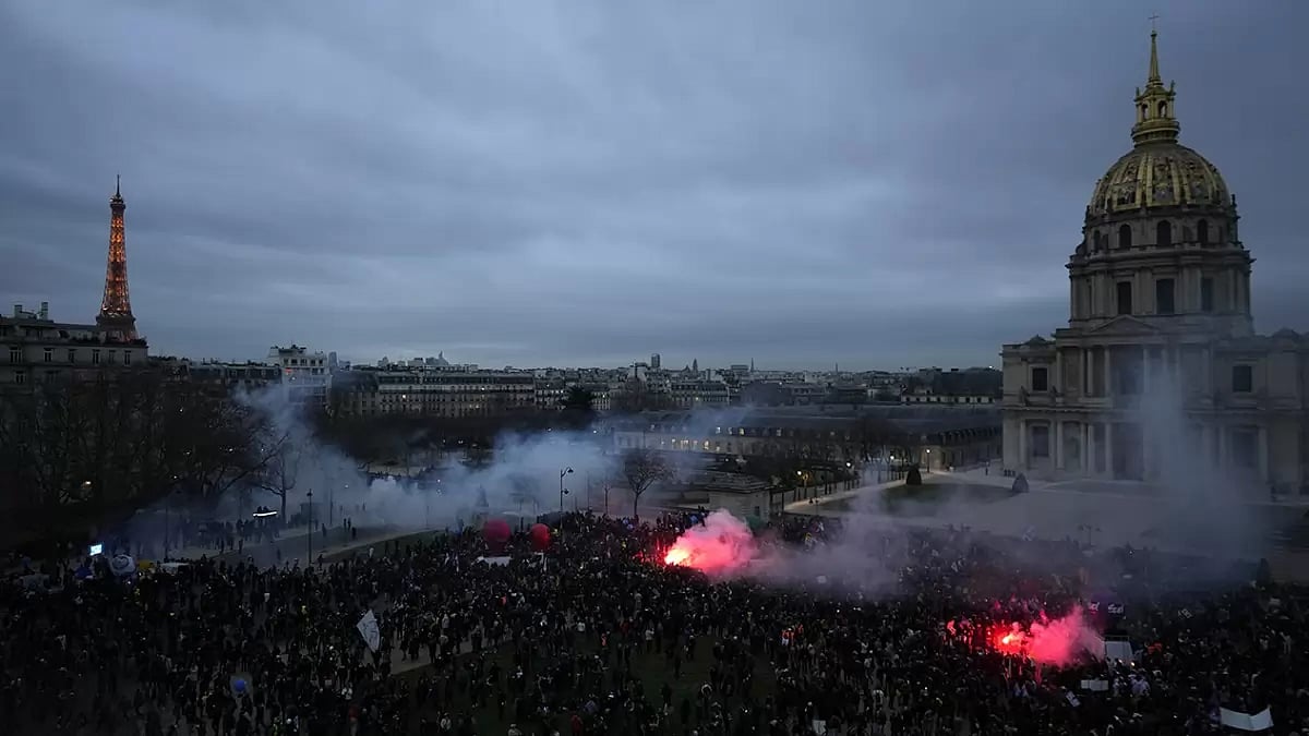 French pension reform strikes
