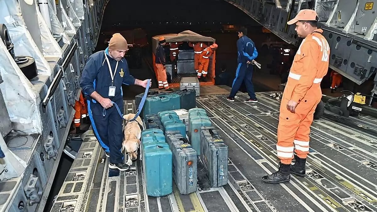 Earthquake relief aid from India to Turkey