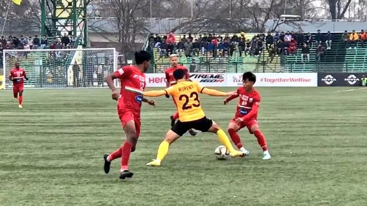 Real Kashmir are in the 6th place, whereas Sudeva Delhi are at the bottom of the table.