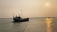 Looking For Moksha In Turbid Waters Thus Flows the Eternal River: A ‘sand’ ship on the Ganga at Chhapra, Bihar