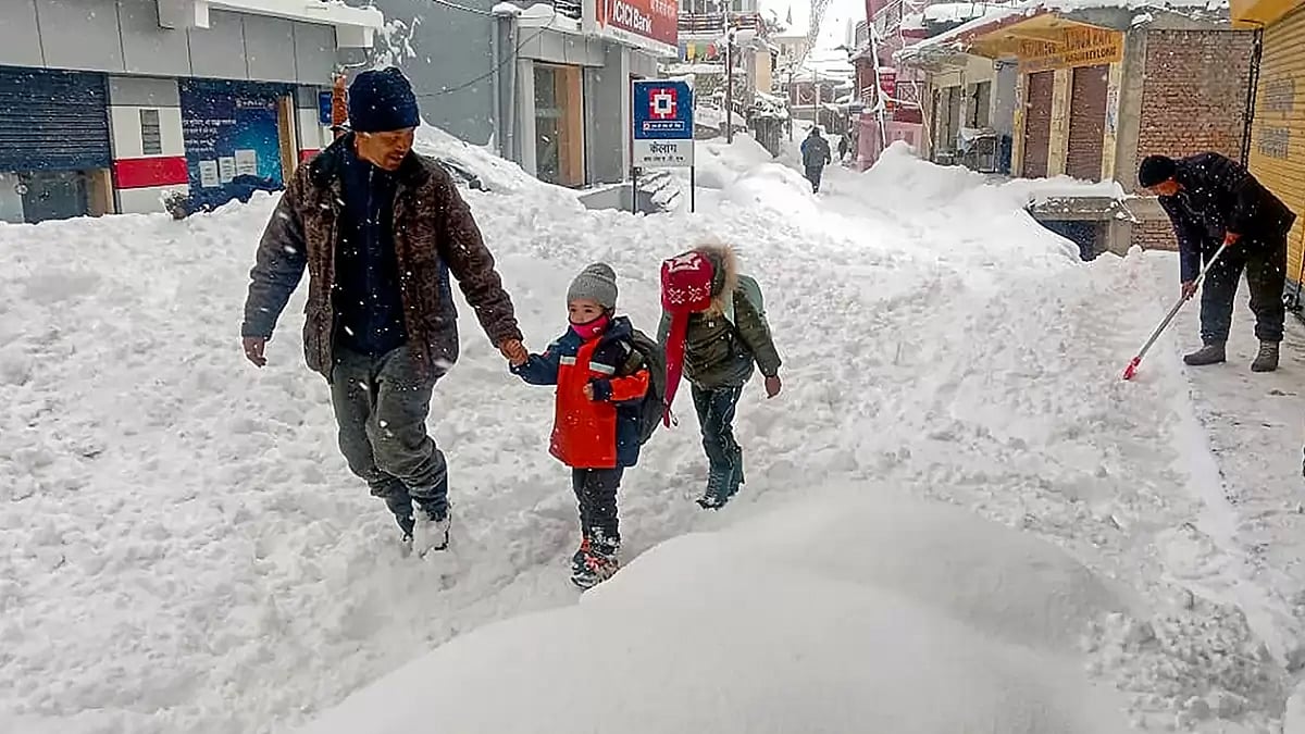 Snowfall in Lahaul and Spiti