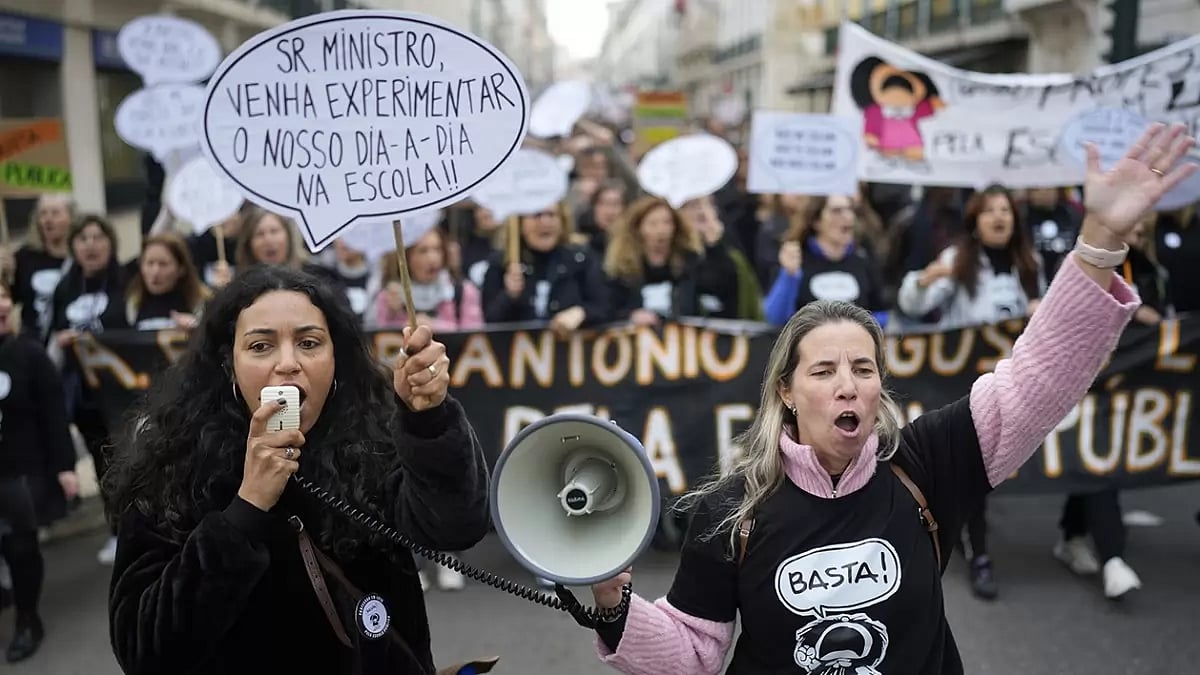 Portugal Teachers Protest