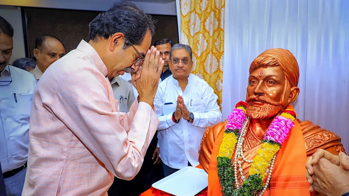 Uddhav Thackeray pays tribute to Shivaji Maharaj