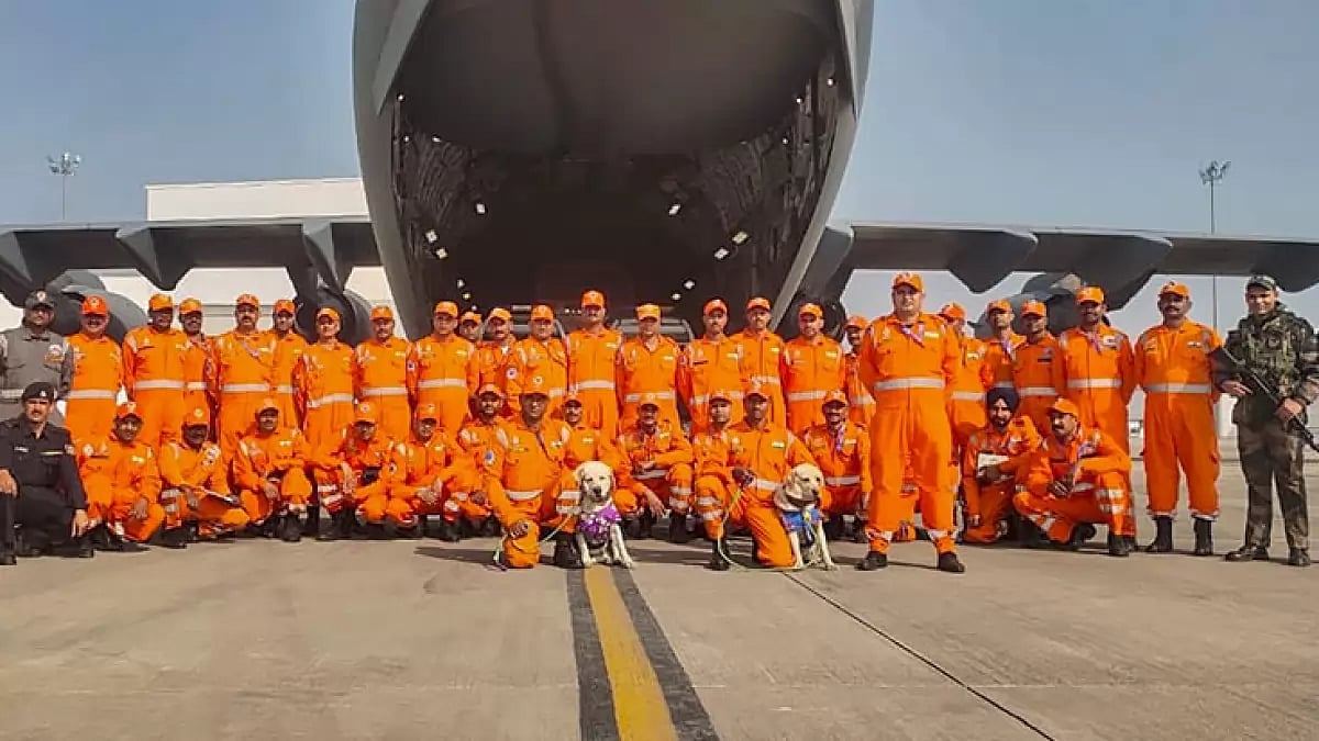 NDRF team in Turkey for rescue operations after the deadly 7.8 magnitude earthquake