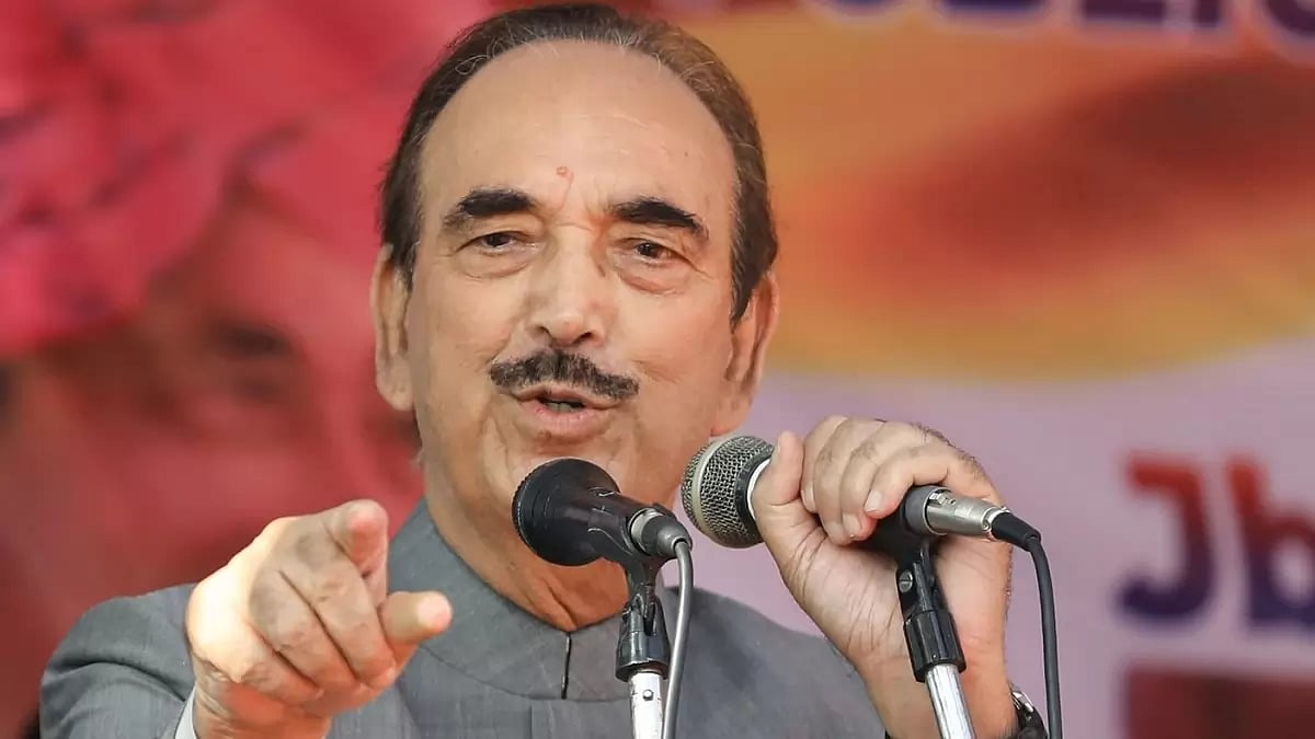 Former Jammu and Kashmir CM Ghulam Nabi Azad