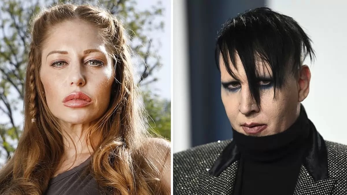 Ashley Morgan Smithline and Marilyn Manson