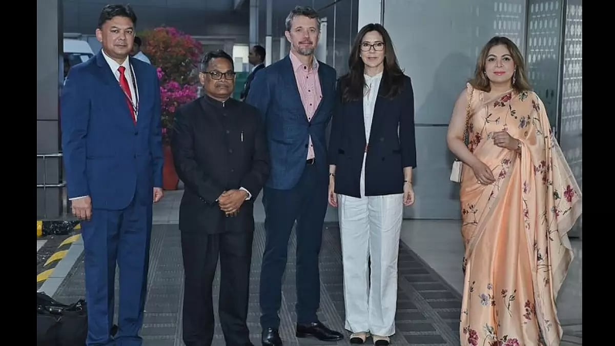 Danish Royal Couple arrives in India.