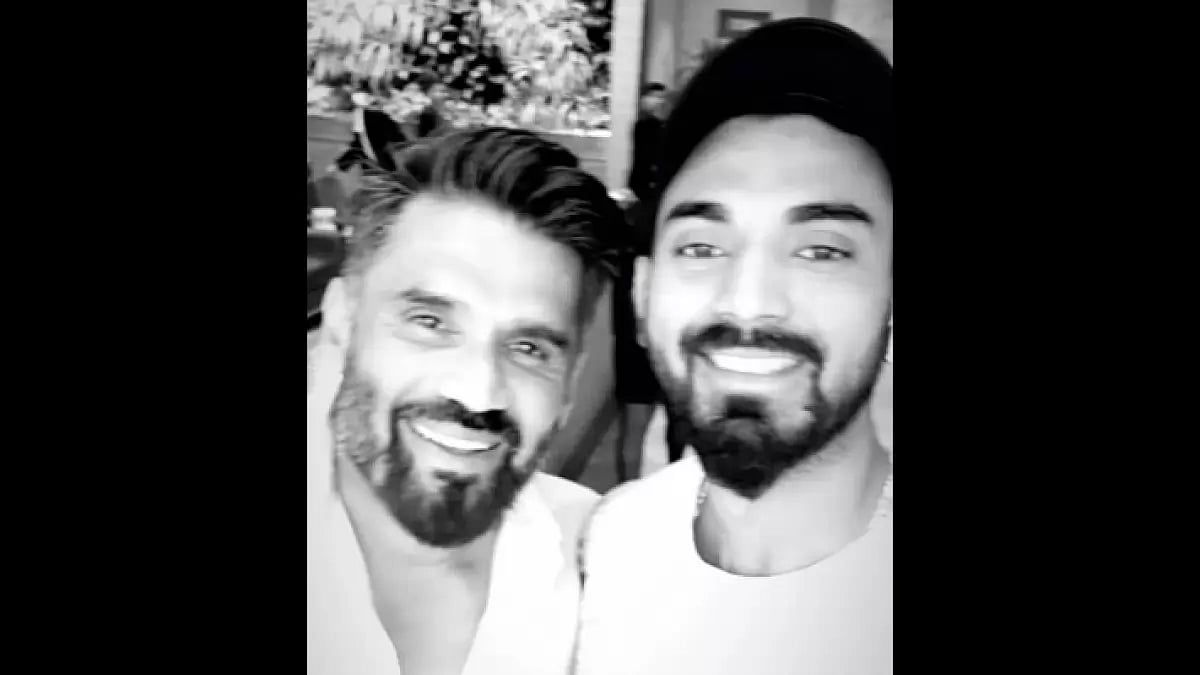 Suniel Shetty and KL Rahul