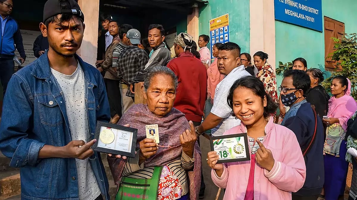 The elections for the three northeastern states concluded today