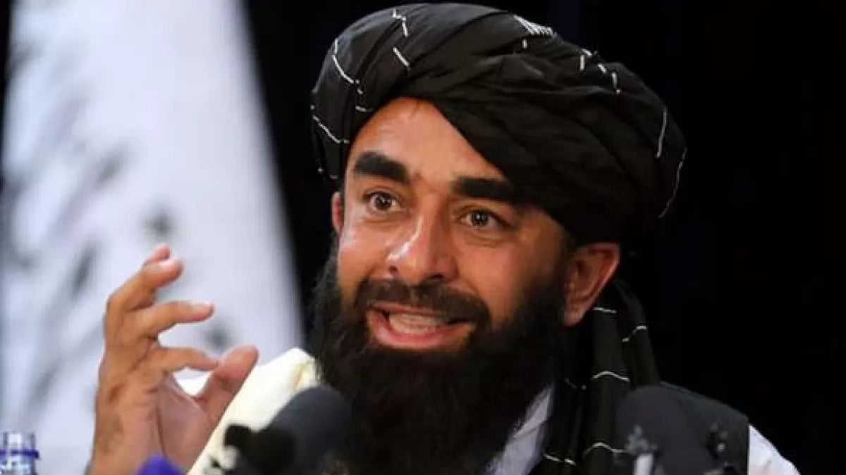 Taliban spokesperson Zabihullah Mujahid 