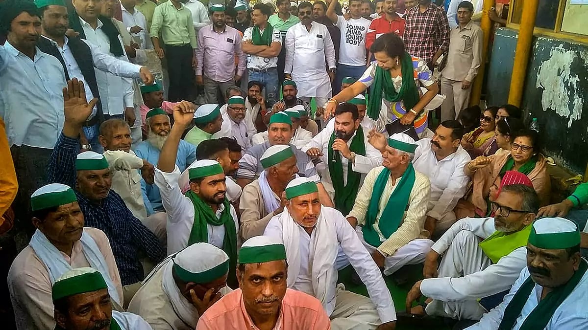BKU farmers protest in Ghaziabad