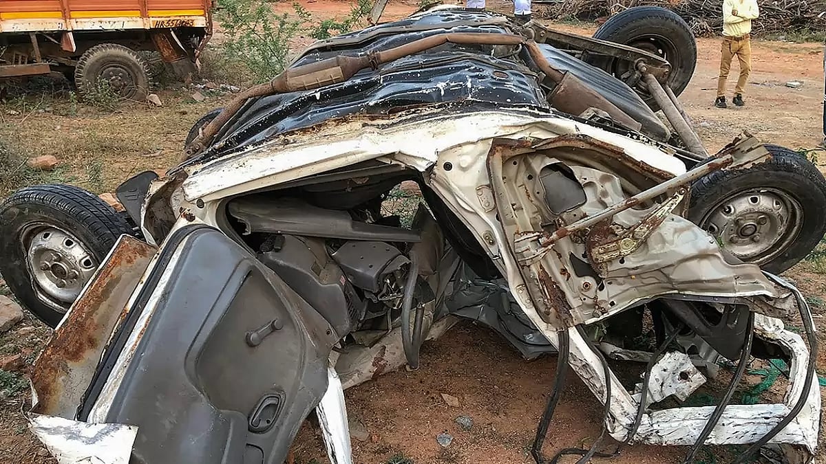Two Of Family Killed After Ambulance Rams Into Stationary Truck In UP - null