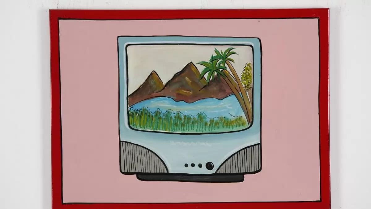 A television artwork.