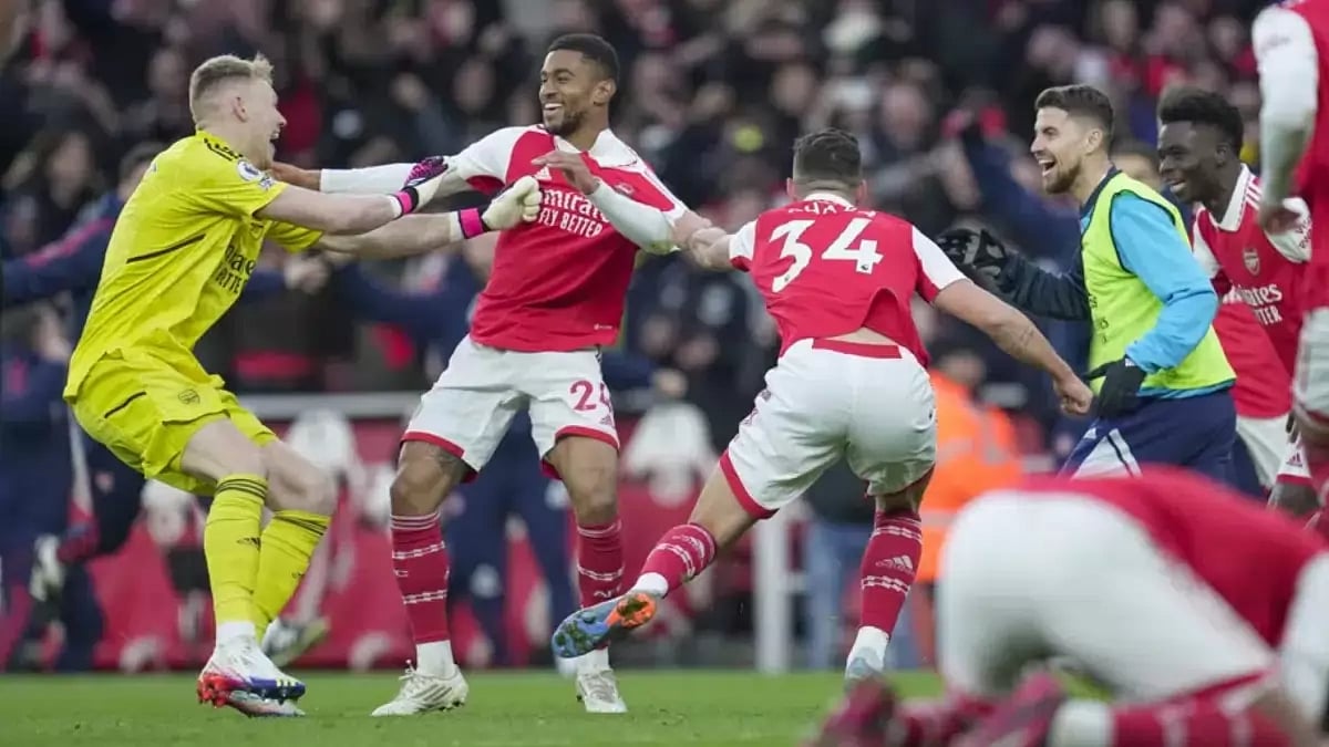 With Man City winning earlier in the day, Arsenal's win gives them a 5-point cushion in the PL race.