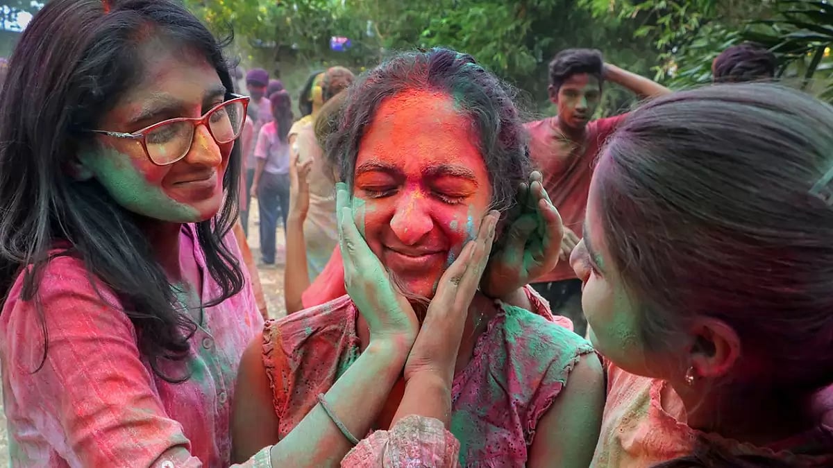 Holi celebration in Nagpur
