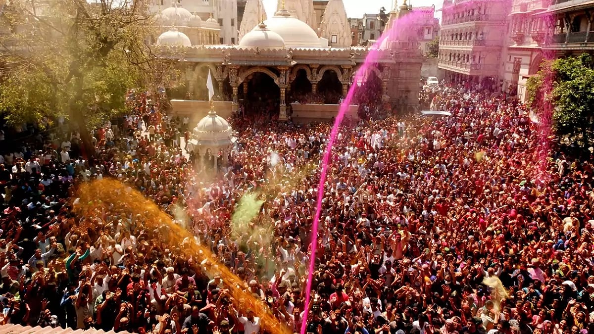 Holi Celebrated In Mathura With Religious Fervour