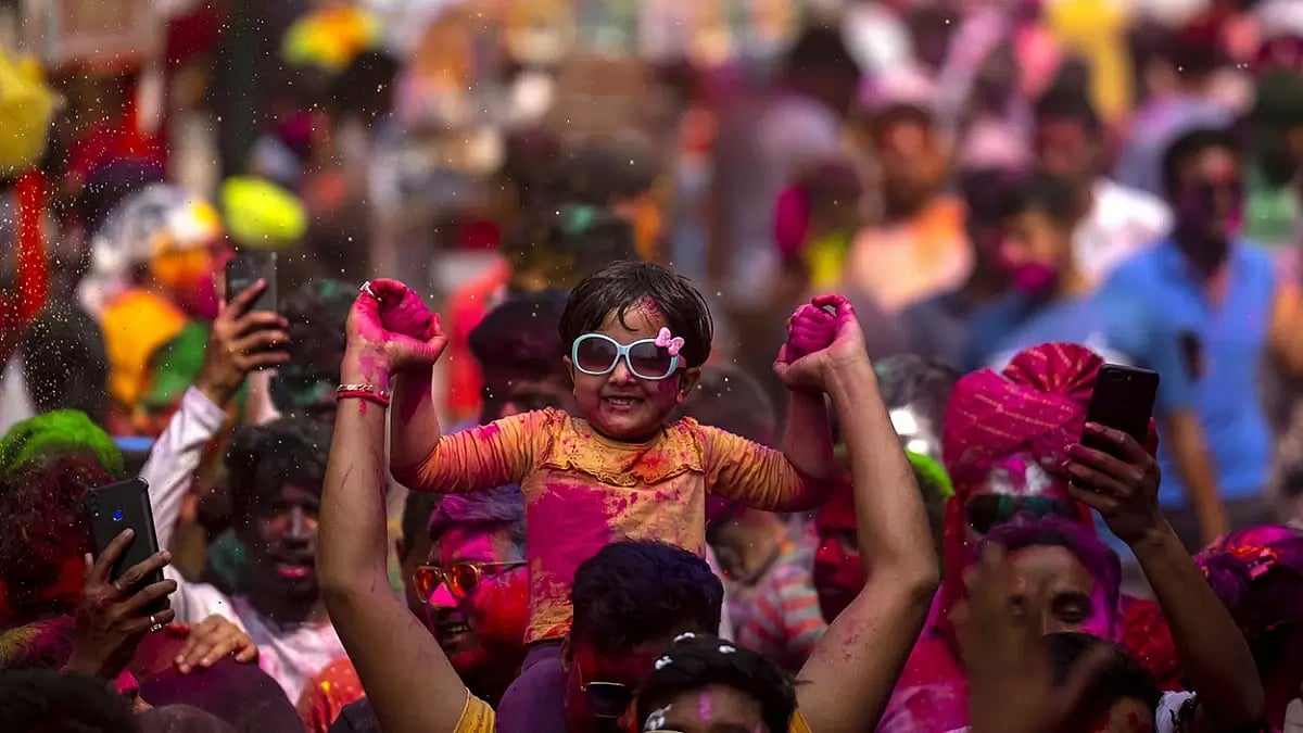 Holi celebration in Guwahati