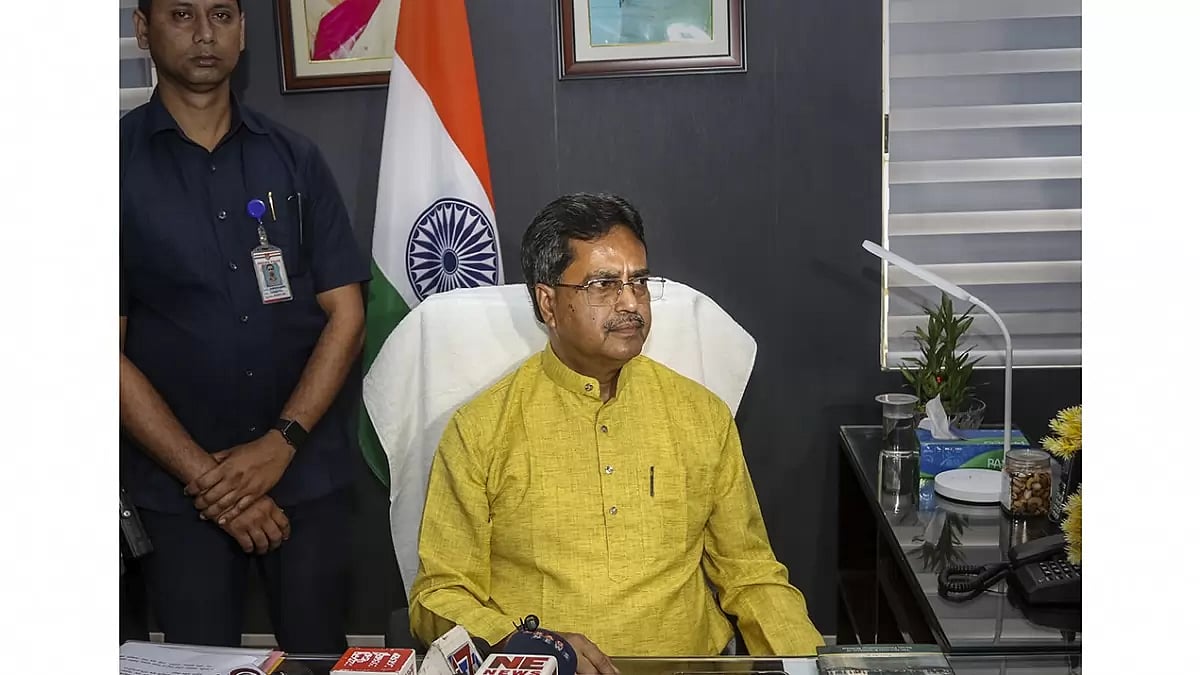 Manik Saha addressing media