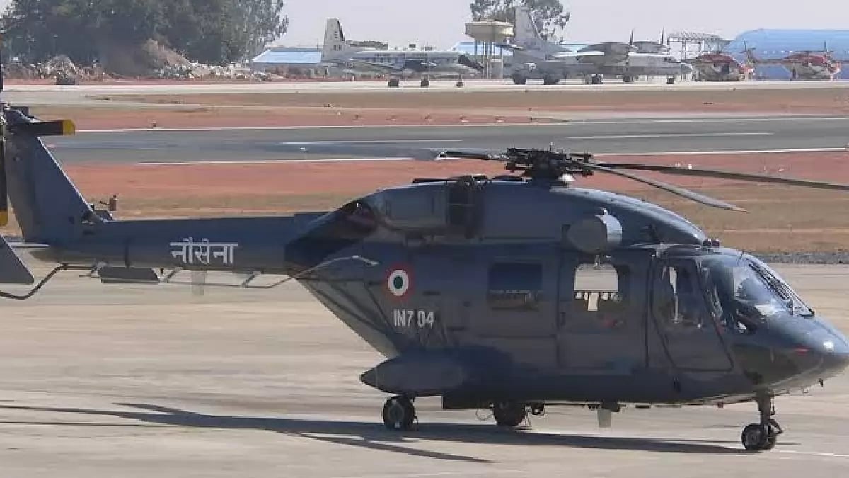 Indian Navys ALH Dhruv Helicopter