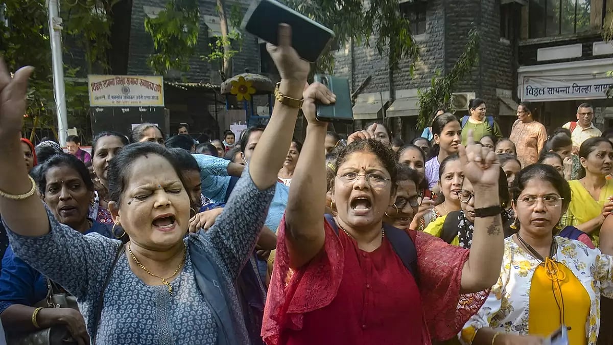 Protest for restoration of old pension scheme
