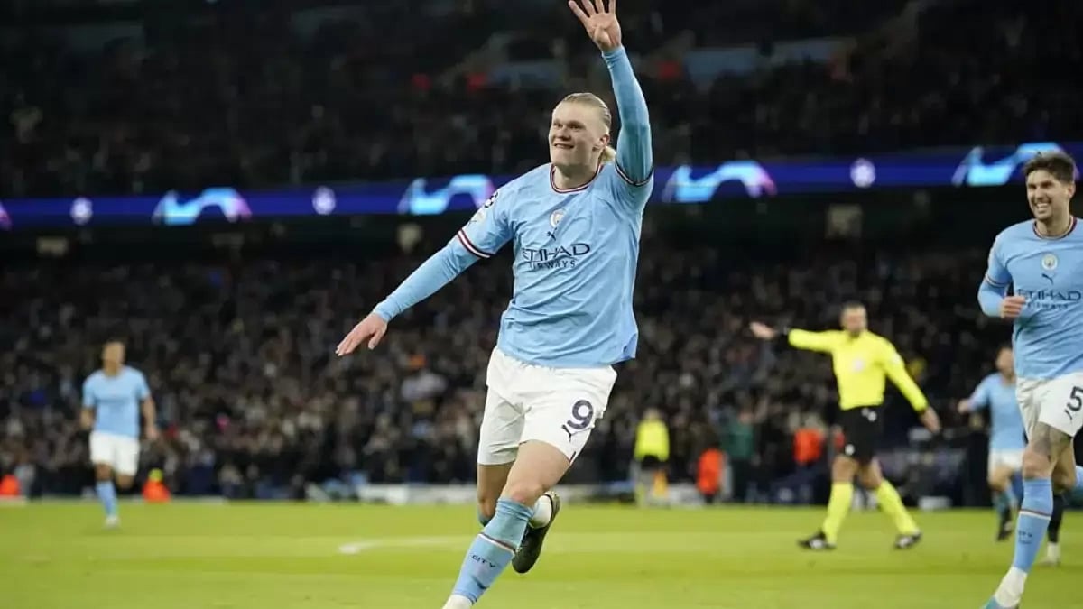 Haaland also became the youngest player to score five times in a single UCL game.