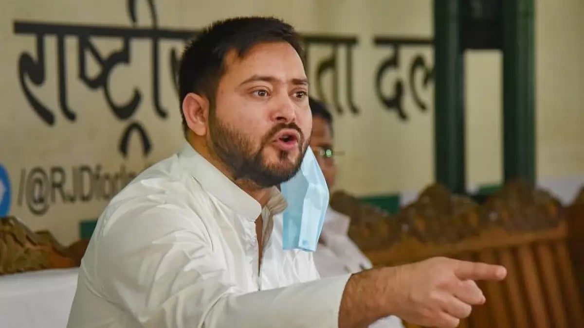 RJD party chief Tejashwi Yadav