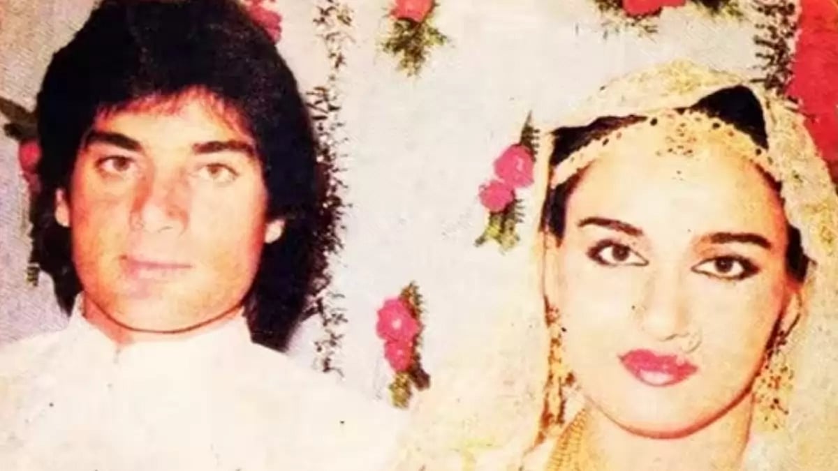 Mohsin Khan and Reena Roy 