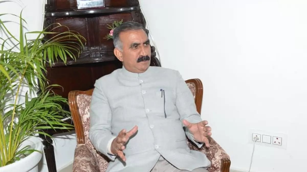 Himachal Pradesh Chief Minister Sukhwinder Singh Sukhu.
