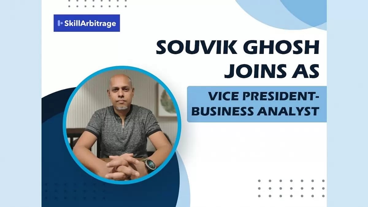 Upwork Millionaire Souvik Ghosh joins SkillArbitrage as Vice President – Business Analyst