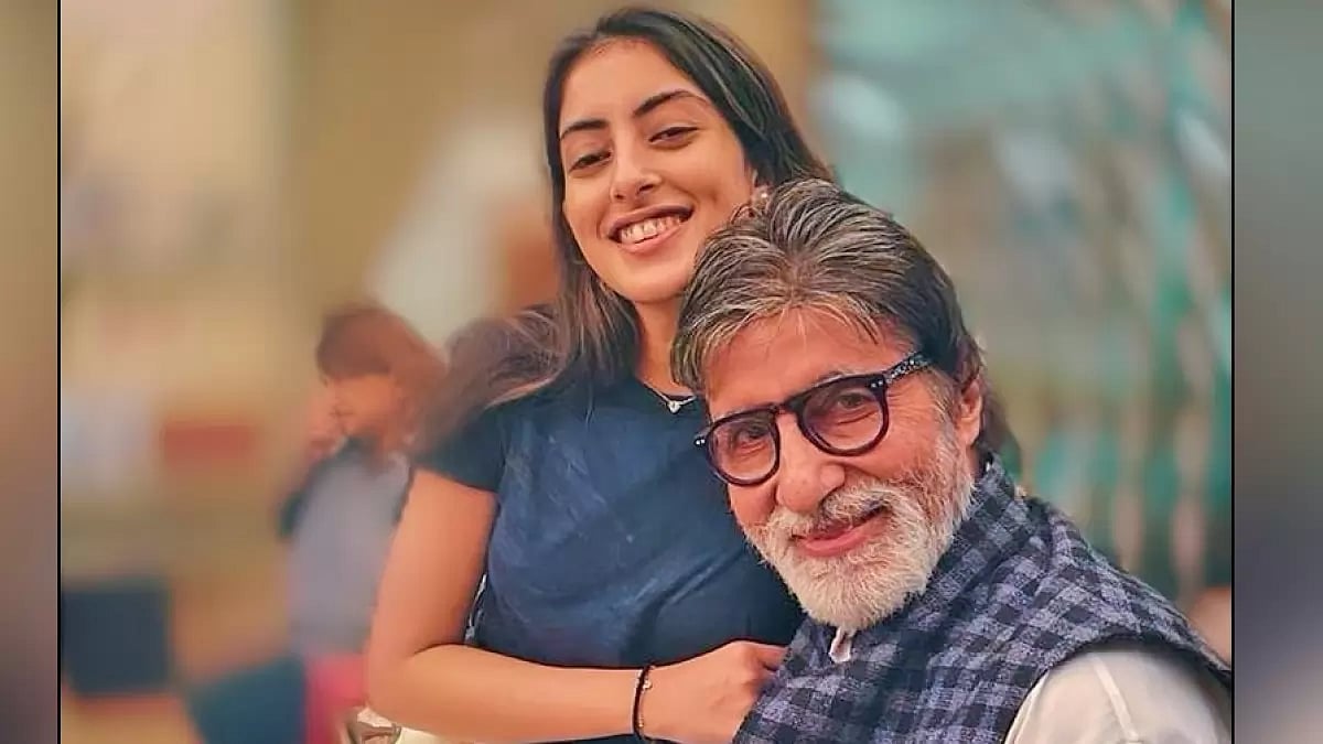 Navya Naveli Nanda and Amitabh Bachchan
