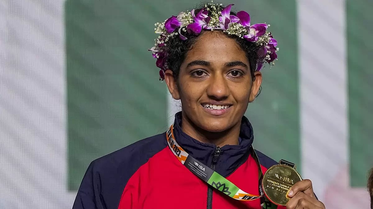 Nitu Ghanghas wins Gold