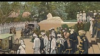 Hyderabad: Of Ace And Andaz The Nizam Leaving The Residency, Hyderabad', circa 1900.