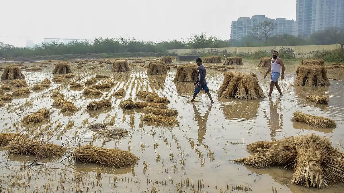Heavy rain lashed areas of Gurugram