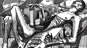 Artwork by Achintya Malviya made during the first COVID-19 lockdown in India (March-June 2020)