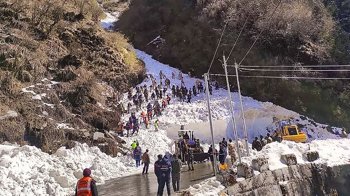 Rescue operation after avalanche in Sikkim