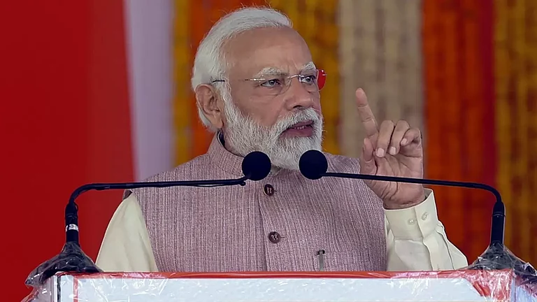 PM Modi at foundation stone laying ceremony - null