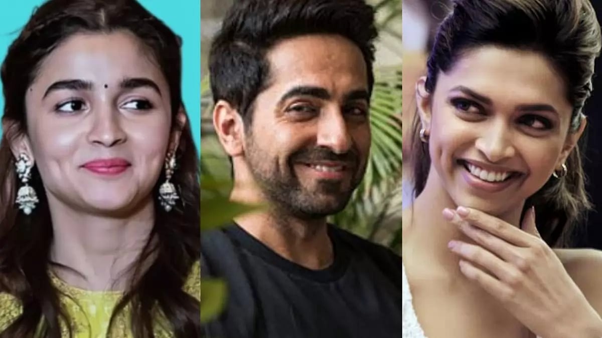 Alia Bhatt, Ayushmann Khurrana, Deepika Padukone