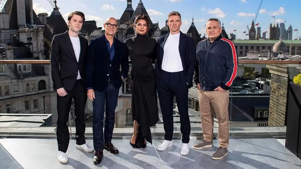 Priyanka Chopra with the team of Citadel